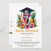 Aloha Diploma Tropical Graduation Pool Party  招待状 (正面/裏面)