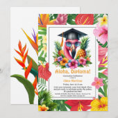 Aloha Diploma! Tropical Graduation Pool Party  招待状 (正面/裏面)