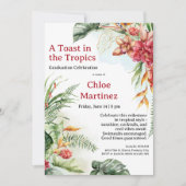 Aloha Diploma! Tropical Graduation Pool Party  招待状 (正面)