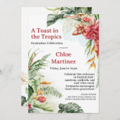 Aloha Diploma! Tropical Graduation Pool Party  招待状 (正面/裏面)