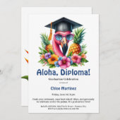 Aloha Diploma Tropical Graduation Pool Party  招待状 (正面/裏面)