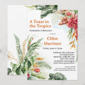 Aloha Diploma! Tropical Graduation Pool Party  招待状 (正面/裏面)