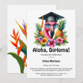 Aloha Diploma Tropical Graduation Pool Party  招待状 (正面/裏面)