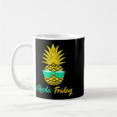 Aloha Friday Pineapple Summer Fruit Pineapple コーヒーマグカップ (左)