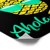 Aloha Friday Pineapple Summer Fruit Pineapple ポスター (角)