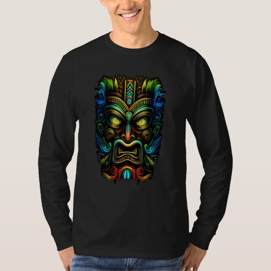Aloha from Hawaii Get A Tropical Look with a Tiki  Tシャツ (正面)