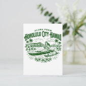 Aloha From Honolulu City Hawaii ポストカード (スタンド正面)