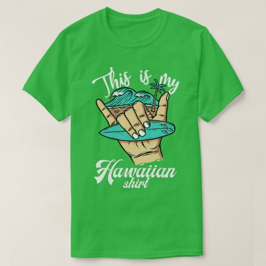 Aloha Hawaiiカッコいい for Mens Women Boysこれは私のHだ Tシャツ (デザイン正面)
