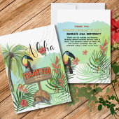 ALOHA HAWAIIパーソナライズされたカードをありがとう サンキューカード