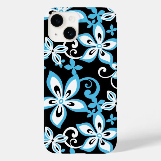 ALOHA HAWAII （ブラック/ブルー）ケースメイトiPhoneケース Case-Mate iPhoneケース (裏面)
