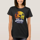 Aloha Hawaii 2023 Hawaiian Sunset Beach Retro Prem Tシャツ (正面)