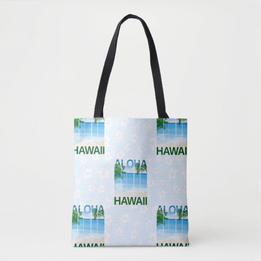 Aloha Hawaii Island Summer Beach トートバッグ (正面)