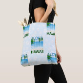 Aloha Hawaii Island Summer Beach トートバッグ (クローズアップ)