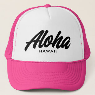 Aloha Hawaii script typography custom color キャップ