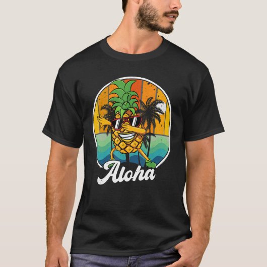 Aloha Hawaii T-Shirt Hawaiian Kids Boy Men Dabbing Tシャツ (正面)