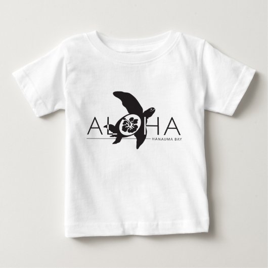 Aloha - Hawaii Turtle ベビーTシャツ (正面)