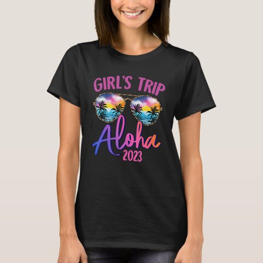 Aloha Hawaiian 2023 Girls Trip Sunglasses Summer G Tシャツ (正面)