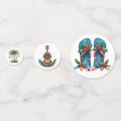 ALOHA HAWAIIAN HOLIDAY CHRISTMAS THEME コンフェッティ (正面)