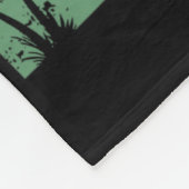 Aloha Hawaiian Island Palm Trees Surfboard Beach H フリースブランケット (角)