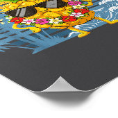 Aloha Hawaiian Pineapple Sign Hawaii Shaka Fun ポスター (角)