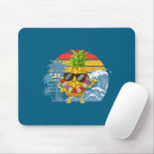 Aloha Hawaiian Pineapple Sign Hawaii Shaka Smile マウスパッド (マウス)