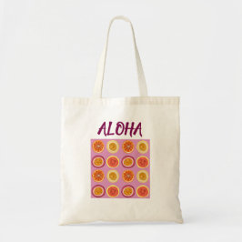 Aloha Hawaiian Retro Fruit Pink  トートバッグ