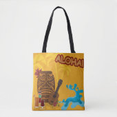 Aloha Hawaiian Vacation Tote Bag トートバッグ (正面)