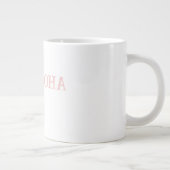 Aloha Hibiscus Flower Pineapple ジャンボコーヒーマグカップ (右)