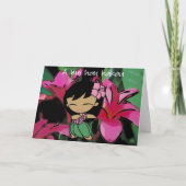 Aloha Honeysグリーティングカード カード (正面)