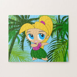 Aloha Honeys Hawaiian Blond Hula Girl ジグソーパズル