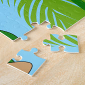 Aloha Honeys Hawaiian Hula Girl with Orange ジグソーパズル (側面)