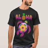 Aloha Honu Turtle Hawaii Tシャツ (正面)