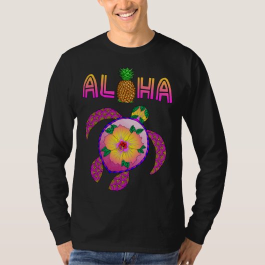 Aloha Honu Turtle Hawaii Tシャツ (正面)