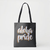 Aloha Is Aloha Rainbow Pride Hawaii トートバッグ (正面)