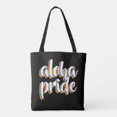 Aloha Is Aloha Rainbow Pride Hawaii トートバッグ (裏面)