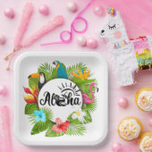 Aloha Luau  ペーパープレート (パーティー)