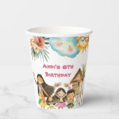 Aloha Luau Kids Birthday  紙コップ (正面)