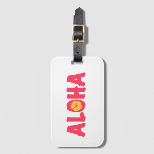 Aloha Luggage Tag ラゲッジタグ (正面縦)
