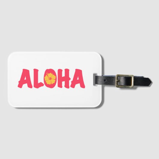Aloha Luggage Tag ラゲッジタグ (正面横)