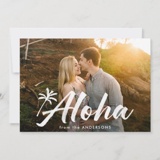 Aloha Palm Tree 2写真 シーズンカード (正面)