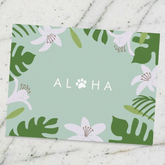 Aloha Pet Appointment Reminder ポストカード