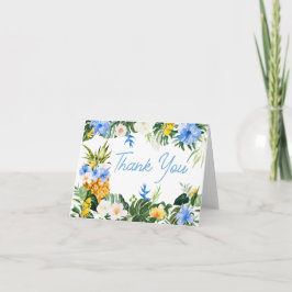 Aloha Pineapple Baby Shower サンキューカード