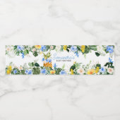 Aloha Pineapple Baby Shower ペットボトルラベル (シングルラベル)