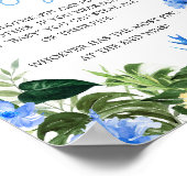 Aloha Pineapple Baby Shower Don't Say Baby Sign ポスター (角)