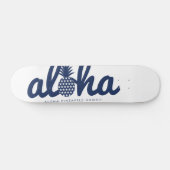 Aloha pineapple LogoColor-Navy スケートボード (横)