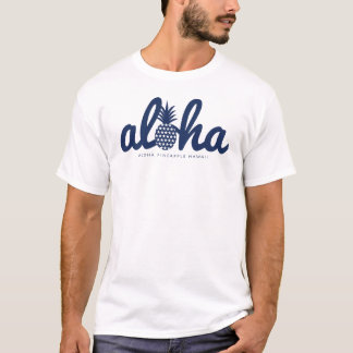 Aloha pineapple LogoColor-Navy Tシャツ