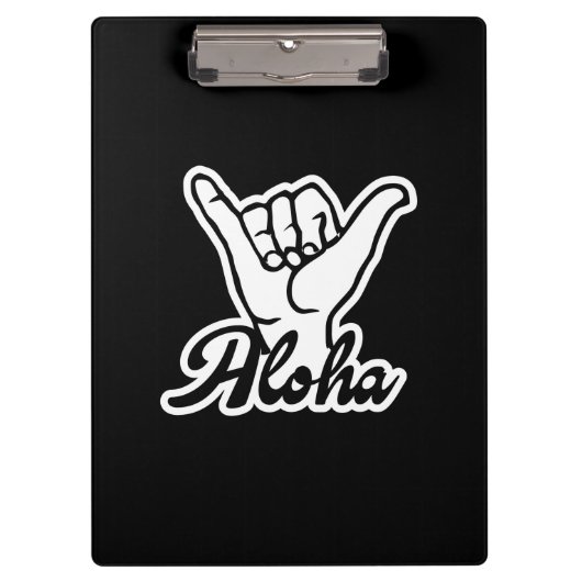 Aloha Shaka Hand, Hang Loose sign クリップボード (正面)