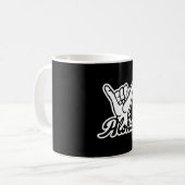 Aloha Shaka Hand, Hang Loose sign コーヒーマグカップ (正面左)