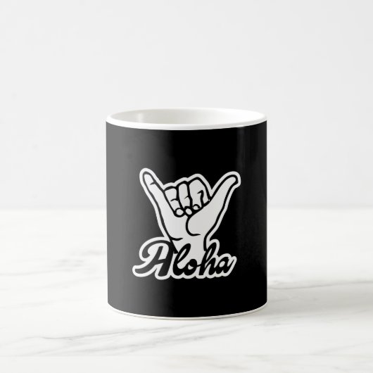 Aloha Shaka Hand, Hang Loose sign コーヒーマグカップ (中央)