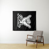 Aloha Shaka Hand, Hang Loose sign タペストリー (インサイチュ(横))